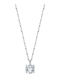 Lotus Watches Silver Necklace with Zircon