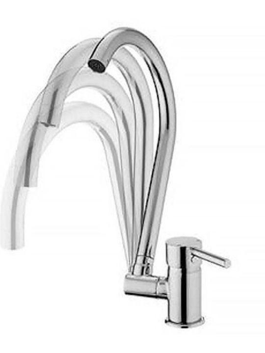 Venezia Kitchen Faucet U-Shaped Counter Silver