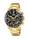 Lotus Watches Ανδρικό Ρολόι Μπαταρίας με Μαύρο Μεταλλικό Μπρασελέ