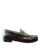 Leder Herren Mokassins in Burgundisch Farbe