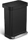 Simplehuman Plastic Waste Bin 55lt
