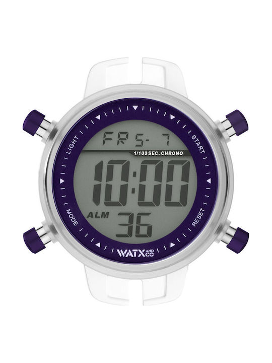WATX & CO Γυναικείο Ρολόι 43mm Μπαταρίας σε Λευ...