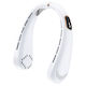 Techsuit Neck Fan H6 Portable Usb Rechargeable Adjustable Digital Display White