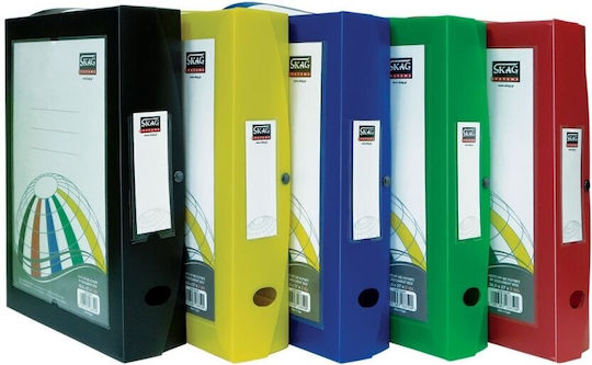 Skag Κουτί Αρχειοθέτησης με Κουμπί 27x8x36.5εκ. Κόκκινο