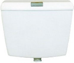 Lamaplast Paloma Wall Mounted Plastic Low Pressure Rectangular Toilet Flush Tank White