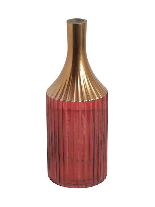 Decorative Vase Red 35x35x35cm