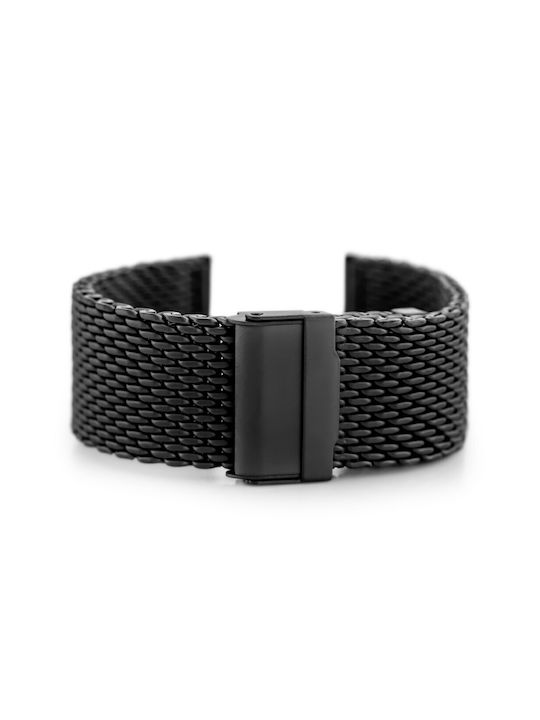 Pacific Metallic-Armband Schwarz 20mm