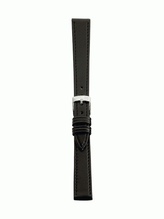 Morellato Point Leather Strap Black 20mm
