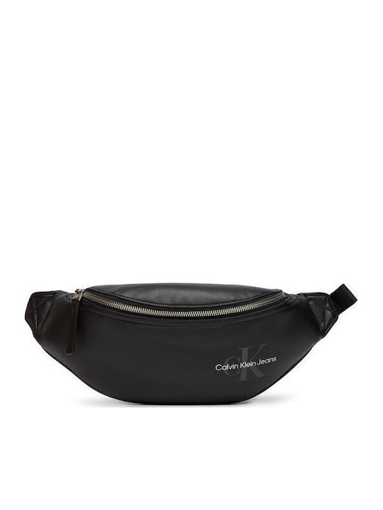 Monogram Soft Ανδρικό Τσαντάκι Ζώνης Μαύρο