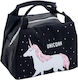 Zola Food Cooler Bag 21x14x15 Cm Black Unicorn Pattern