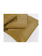 Down Town Home Solid Colors 250 Σετ Μαξιλαροθήκες με Φάσα Bronze 52x75εκ.