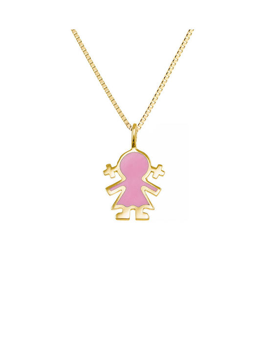 Kritsimis Gold Rope Kids Necklace Family 9K 32GK4892-884