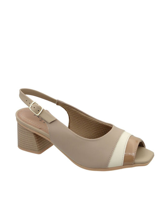 Piccadilly Anatomic Beige Heels