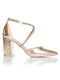 Shoe Art Pointed Toe Gold Heels