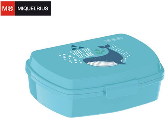 Miquelrius Save Ocean Πλαστικό Παιδικό Δοχείο Φαγητού 15.8 x 11 x 5.3εκ.