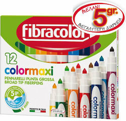 Fibracolor Colormaxi 6mm Σετ 12 χρώματα Fibracolor Colormaxi 6mm Σετ 12 χρώματα