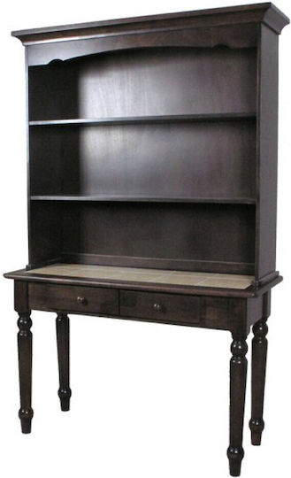 Theor De podea Vitrină de living cu Sticlă Dark Walnut 117x45x180cm