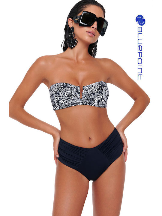 Bluepoint Bikini Alunecare Talie înaltă Negru