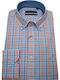 Long Sleeve Checked Multicolour Shirt