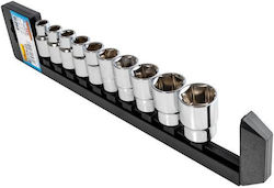 Richmann Nüsse Sechskant mit Vierkant-Antrieb 1/2" Set 10Stück Richmann Nüsse Sechskant mit Vierkant-Antrieb 1/2" Set 10Stück