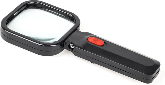 Handheld Magnifying Lens 80x80mm/3d 4xled Lr-2 312072