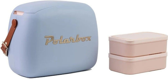 Polarbox Small Gold Edition Portable Fridge 6lt Pastel Blue