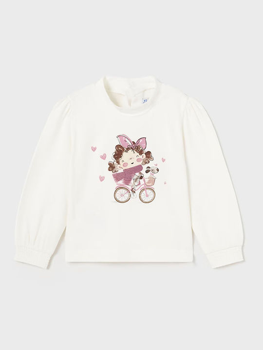 Mayoral Kinderhemd Langarm offwhite