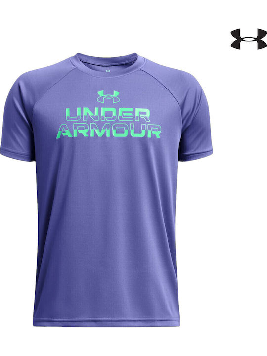 Under Armour Παιδικό T-shirt Μωβ Tech
