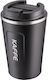Lamart Glass Thermos Stainless Steel 350ml Black