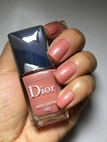 Dior Peach Rose Nude Glossy Long Lasting Nail Polish Orange Shade 162