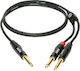Jack 6.3mm 6.3mm Jack X2 3m Black