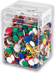 Victory Set of 750 Pushpins Coloured Thumbtacks 3751
