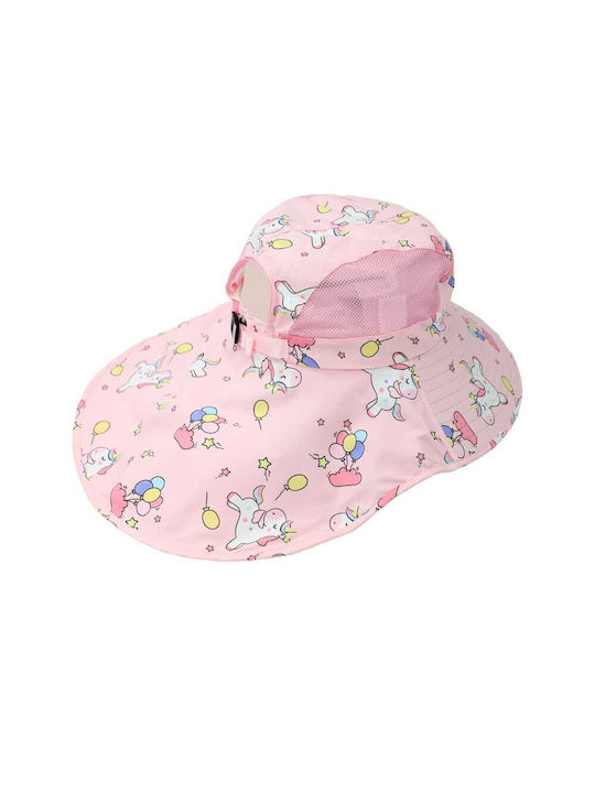 Παιδικό Καπέλο Υφασμάτινο Αντηλιακό Ροζ