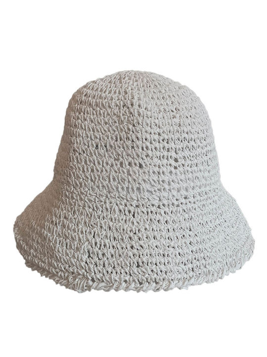 Baria Bags Wicker Women's Fedora Hat White