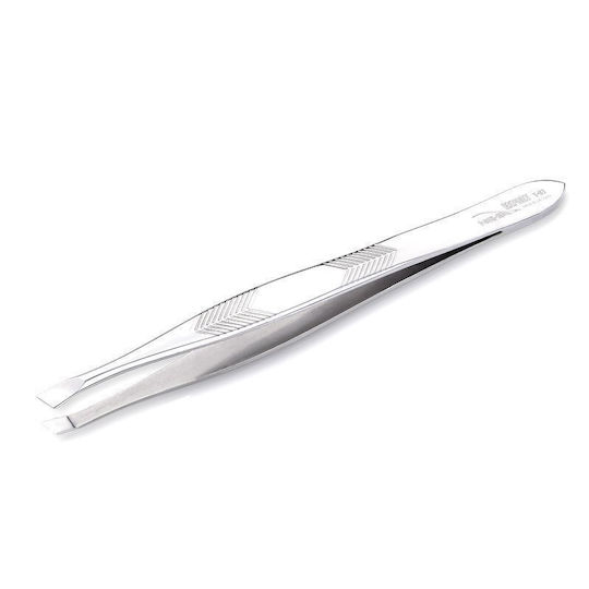 Nghia Augenbrauenpinzette mit Schräger Spitze Silber 0.3cm
