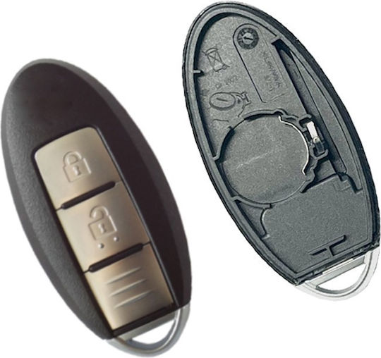 Nissan Remote Control Shell with 2 Buttons