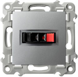 Ospel Πρίζα Ηχείων σε Ασημί χρώμα GG-1Z m 18