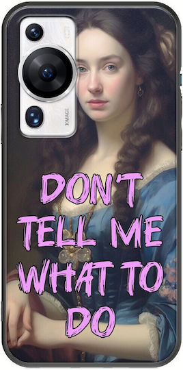 Vintage Lady, Sag mir nicht, was ich tun soll Huawei P60 Pro Schwarz TPU Schwarz Silikon