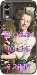 Vintage Lady Too Glam To Give A Damn Nokia C32 Black Tpu Black Silicone Vintage Lady Too Glam To Give A Damn Nokia C32 Black Tpu Black Silicone