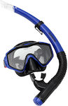 Extreme Diving Mask Silicone with Breathing Tube in Blue color