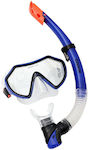 Extreme Diving Mask Silicone with Breathing Tube in Blue color