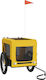 vidaXL Dog Carrying Yellow Bicycle Trailer for 45kg Pets L135xW73.5xH68.5cm