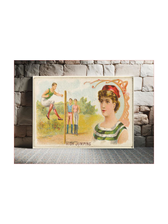 High Jumping From Games Painting on Canvas 80x50cm