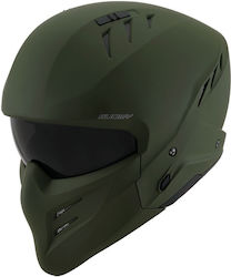 Suomy Armor Plain Matt Army Green Κράνος Μηχανής Modular ECE 22.06 1200gr