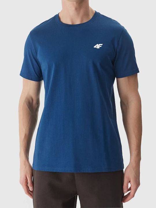 4F Men's Short Sleeve T-shirt Blue