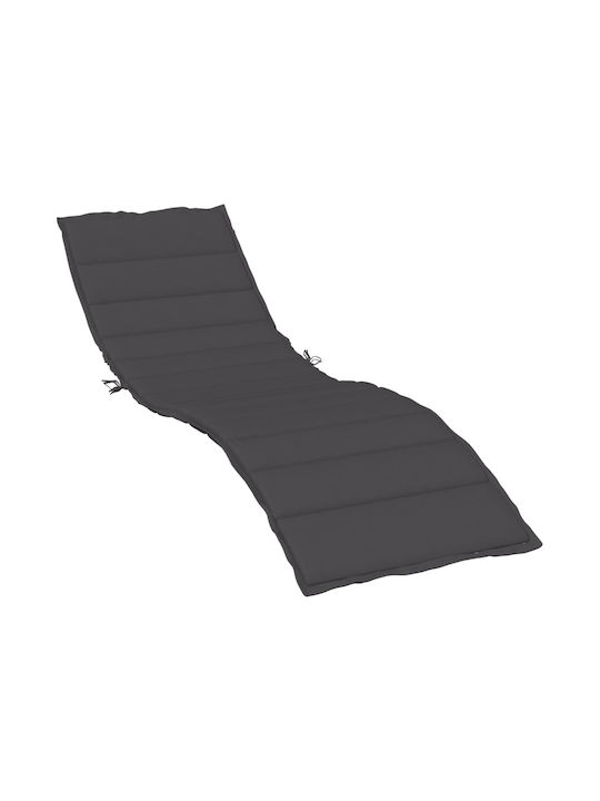 vidaXL Sun Lounger Cushion Charcoal 50x200cm.