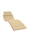 vidaXL Sun Lounger Cushion Beige 58x186cm.