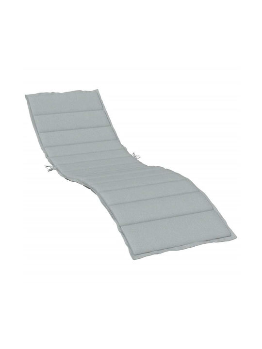 vidaXL Sunbed Cushion with Backrest Light Grey ...