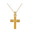 Kritsimis Damen Gold Kreuz 14K mit Kette