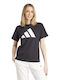 Adidas Damen Sportliches Bluse Kurzärmelig Black